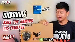 Unboxing ASUS TUF Gaming F15 FX507VV, Laptop High Performance Murah?, i7 13620H, RTX 4060 8GB