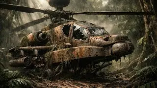 ASMR Helicopter Restoration| Abandoned Military Helicopter Rebuild |No Talking| Abandoned in jungle 