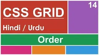 CSS Grid Order Property Tutorial in Hindi / Urdu