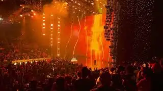 Bobby Lashley&rsquo;s entrance from WWE Raw in San Jose with pyro.