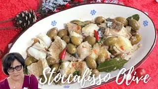 STOCCAFISSO CON OLIVE E TANTO OLIO | TRADIZIONI  NATALE | RICETTA FACILE E VELOCE