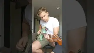 La Grange ZZ Top - no reverb, so settled w/distortion pedal only.. Hybrid picking practice #guitar