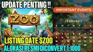 UPDATE LISTING AIRDROP ZOO DAN ALOKASI YANG DIKONVERSI #zoo #airdrop #airdropgratis #airdroptelegram
