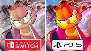 Garfield Kart 2 All You Can Drift PS5 vs Nintendo Switch Graphics Comparison