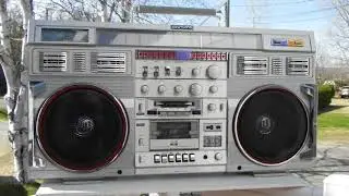 **SOLD** RARE HUGE CLAIRTONE 7980 BOOMBOX GHETTO BLASTER RADIO CONION C100F RESTORED BEAUTY