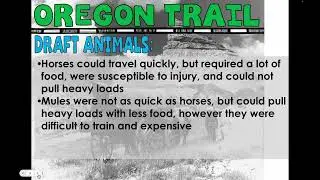 Life on the Oregon Trail