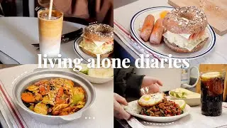 Nam Vlog丨獨居一人食吃什麼？ •打拋肉飯•馬鈴薯泥起司火腿三明治•炒年糕片•辣奶油雞腿寬粉•和朋友吃吃喝喝•有烟火气的生活日常