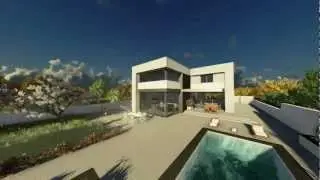 Quick Test Render (Home+Gardens , God rays and humans) : Amazing Photorealism CGI Animation