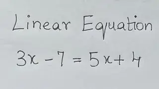 How to solve Linear Equations with variables on both sides: Linear Algebra Education