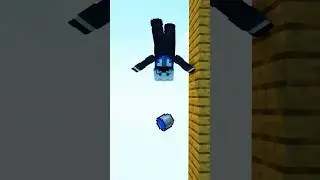 Falling At WORLD HEIGHT LIMIT In Minecraft! #shorts
