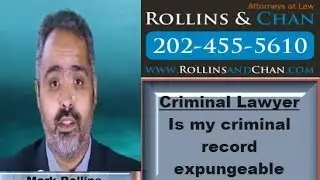 Criminal lawyer in DC discusses ineligible misdemeanors in dc for expungement