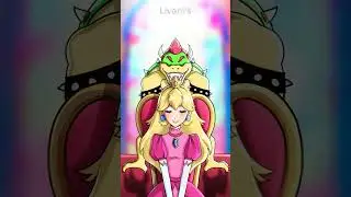 Left or Right? Peach x Bowser (Mario Movie) #shorts #mario