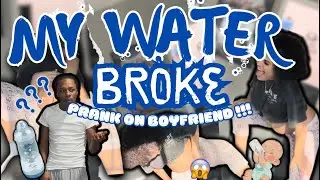 MY WATER BROKE PRANK !!! 😱 ( HE FREAKED OUTTTTT !!! )