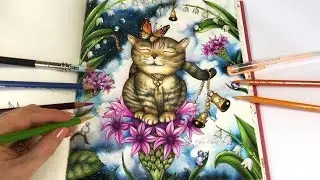 Freedom - Part 3: Flowers and Dew Drops Coloring | Magical Delights Coloring Book