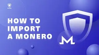 How to import a #Monero wallet in Guarda