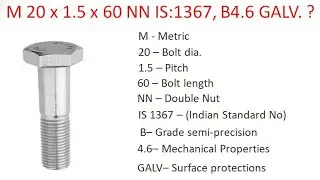 How Metric Bolts are Specified?