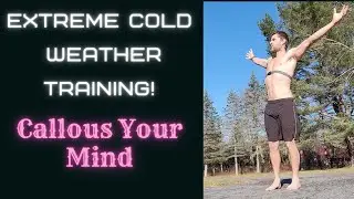 Burpees - 20 Degrees - Barefoot - Shirtless | Extreme Cold Weather Training