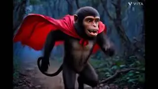 मंकी मैन 🐵🔥 #SuperheroShorts#bandarmama #anaya #cartoon #cute 