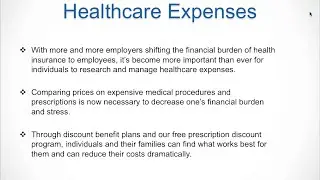 FreeRxPlus Webinar on the Importance Of Managing Healthcare Expenses