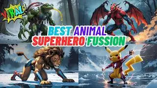 AMAZING ANIMAL FUSION HYBRIDS : Hybrids of Marvel Super Heroes & Avengers with Other Animal Species!