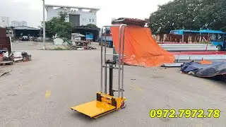 Xe n&acirc;ng tay cao mini 400kg n&acirc;ng cao 1.5m gi&aacute; rẻ