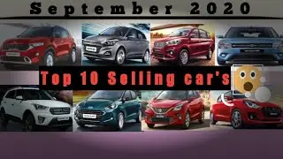 Top 10 selling cars September 2020