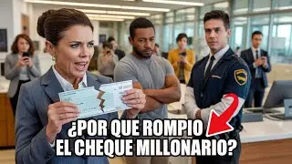 La gerente del banco rompi&oacute; el cheque de 10 millones de un hombre negro &mdash; luego su jefe dijo: &ldquo;Se&ntilde;