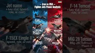 Iran vs USA &ndash; Fighter Jets Power Analysis #shorts