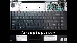 Disassembly Sony Vaio VGN FZ220 - replacement, clean, take apart, keyboard, screen, battery