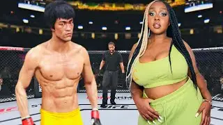 PS5 | Брюс Ли против модели размера плюс Рокси (EA Sports UFC 4) 🥊🥊🥊