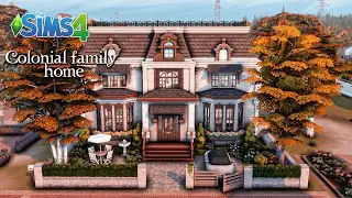 Colonial Family Home | Sims 4 | Stop motion | NO CC