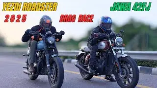 2025 Yezdi Roadster vs Jawa 42FJ Drag Race | The UP46 Rider |