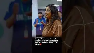 shreyaghoshal met the Indian women&rsquo;s cricket team ahead of their  ICC Women&rsquo;s World Cup match. 🌸✨