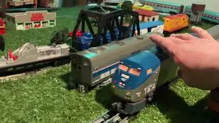 MTH AEM7 test #amtrak  #modeltrains  #ogaugetrains 