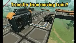 Transfer From Moving Train - Adding Receiver and Sender - Satisfactory Mods