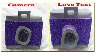 Unique Instax Card Tutorial |Paper Camera |Love Text|Sarapbook|Diy paper Crafts idea|love Gift Box
