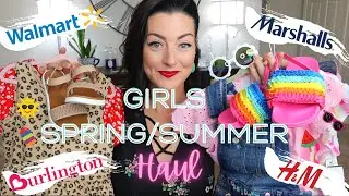🌸Girls Spring/Summer Clothing & Accessories Haul | Walmart, H&M, Marshalls & Burlington ☀️
