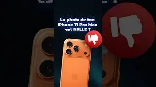 La photo de ton iPhone 17 est NULLE ? #shorts