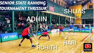ADHIN/ROHIT Vs SHIJAS/HARI:R32 YONEX SUNRISE SENIOR STATE RANKING TOURNAMENT THRISSUR #bwf #trend