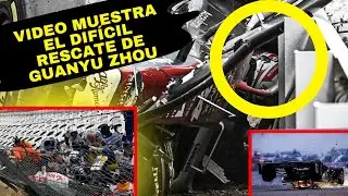 Video muestra por otro angulo, el accidente de Zhou, y lo dif&iacute;cil que era sacarlo de ese lugar. F1
