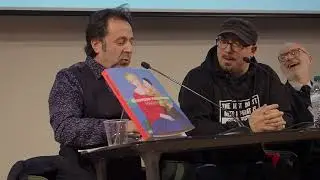 Michele Foresta Mago Forest su Giuseppe Veneziano, Mash Up, Mondadori Megastore Duomo, Milano, 2018