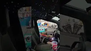 Tesla cyber truck get star ceiling rock light flow series and underglow.