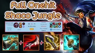 Full Oneshot Shaco Jungle smurfing in Gold Elo S11[League of Legends] Full Gameplay - Infernal Shaco