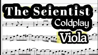 The Scientist Viola Sheet Music Backing Track Play Along Partitura