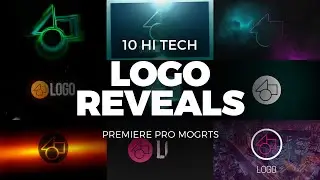 10 Futuristic Logo Reveals for Premiere Pro | Hi-Tech & Glitch MOGRTs
