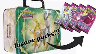 This Arceus tin has some CRAZY packs!!!