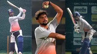 Kl Rahul, Virat Kohli, Kuldeep Yadav Batting & Bowling Practice For 2nd Odi Match against Newzealand