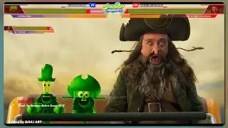 SpongeBob VS Flying Dutchman WITH HEALTHBARS ⚡️The SpongeBob Movie 2025 : Search for SquarePants