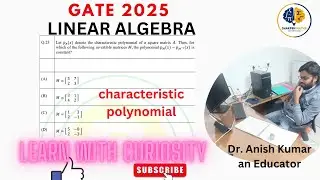 GATE 2025 || Linear Algebra solution || Characteristic polynomial || Que-23