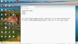 how to create font family for an html element